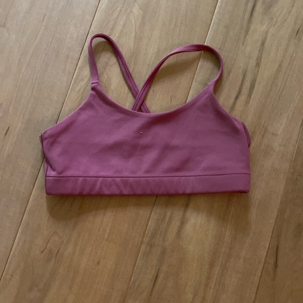 Girls pink Athleta sports bra